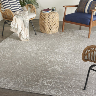 Nourison Damask DAS06 Lt Grey Area Rug