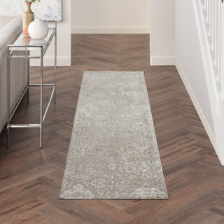 Nourison Damask DAS06 Lt Grey Area Rug