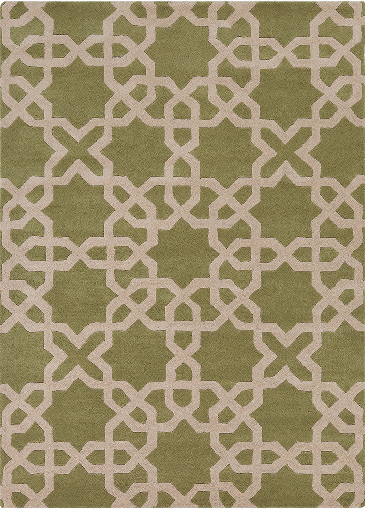 Chandra Davin DAV-25801 Green/Cream Area Rug main image