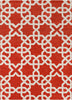 Chandra Davin DAV-25805 Orange/White Area Rug main image
