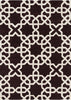 Chandra Davin DAV-25806 Brown/White Area Rug main image