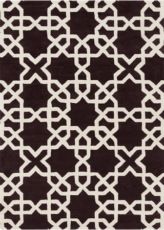 Chandra Davin DAV-25806 Brown/White Area Rug main image