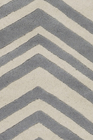 Chandra Davin DAV-25808 White/Grey Area Rug Close Up