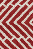 Chandra Davin DAV-25810 Red/White Area Rug Close Up