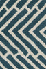 Chandra Davin DAV-25812 Blue/White Area Rug Close Up