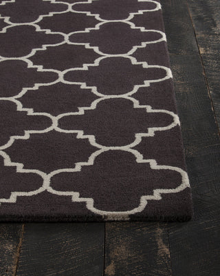 Chandra Davin DAV-25841 Brown/White Area Rug Corner Shot