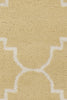 Chandra Davin DAV-25843 Yellow/White Area Rug Close Up