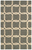 LR Resources Dazzle 54015 Ash/Beige Hand Hooked Area Rug 7'9'' X 9'9''