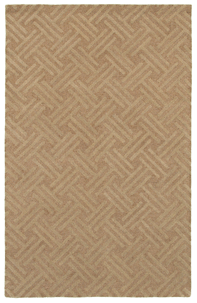 LR Resources Dazzle 54019 Sand Hand Hooked Area Rug 5' X 7'9''