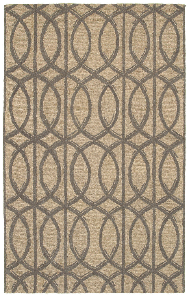 LR Resources Dazzle 54023 Taupe Hand Hooked Area Rug 5'' X 7'9''