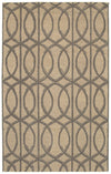 LR Resources Dazzle 54023 Taupe Hand Hooked Area Rug 5'' X 7'9''