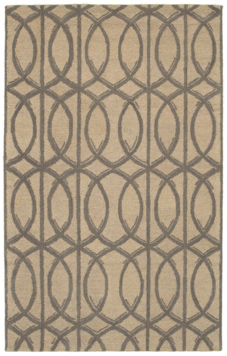 LR Resources Dazzle 54023 Taupe Hand Hooked Area Rug 5'' X 7'9''