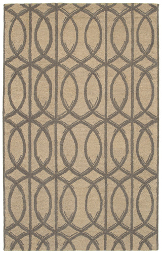 LR Resources Dazzle 54023 Taupe Hand Hooked Area Rug 7'9'' X 9'9''