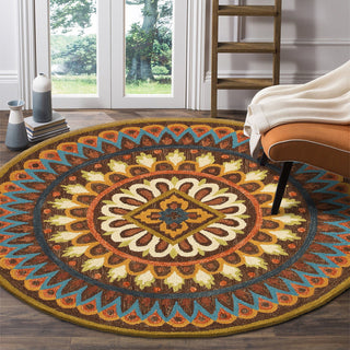 LR Resources Dazzle 54025 Brown Area Rug Alternate Image Feature