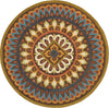 LR Resources Dazzle 54025 Brown Area Rug 4' Round Image