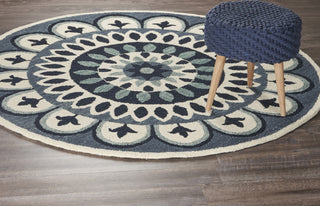 LR Resources Dazzle 54053 Navy Area Rug Alternate Image Feature