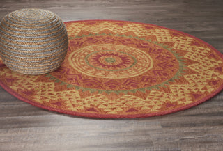 LR Resources Dazzle 54059 Rust Area Rug Alternate Image Feature