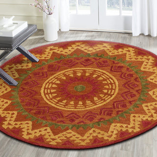 LR Resources Dazzle 54059 Rust Area Rug Alternate Image