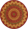LR Resources Dazzle 54059 Rust Area Rug main image