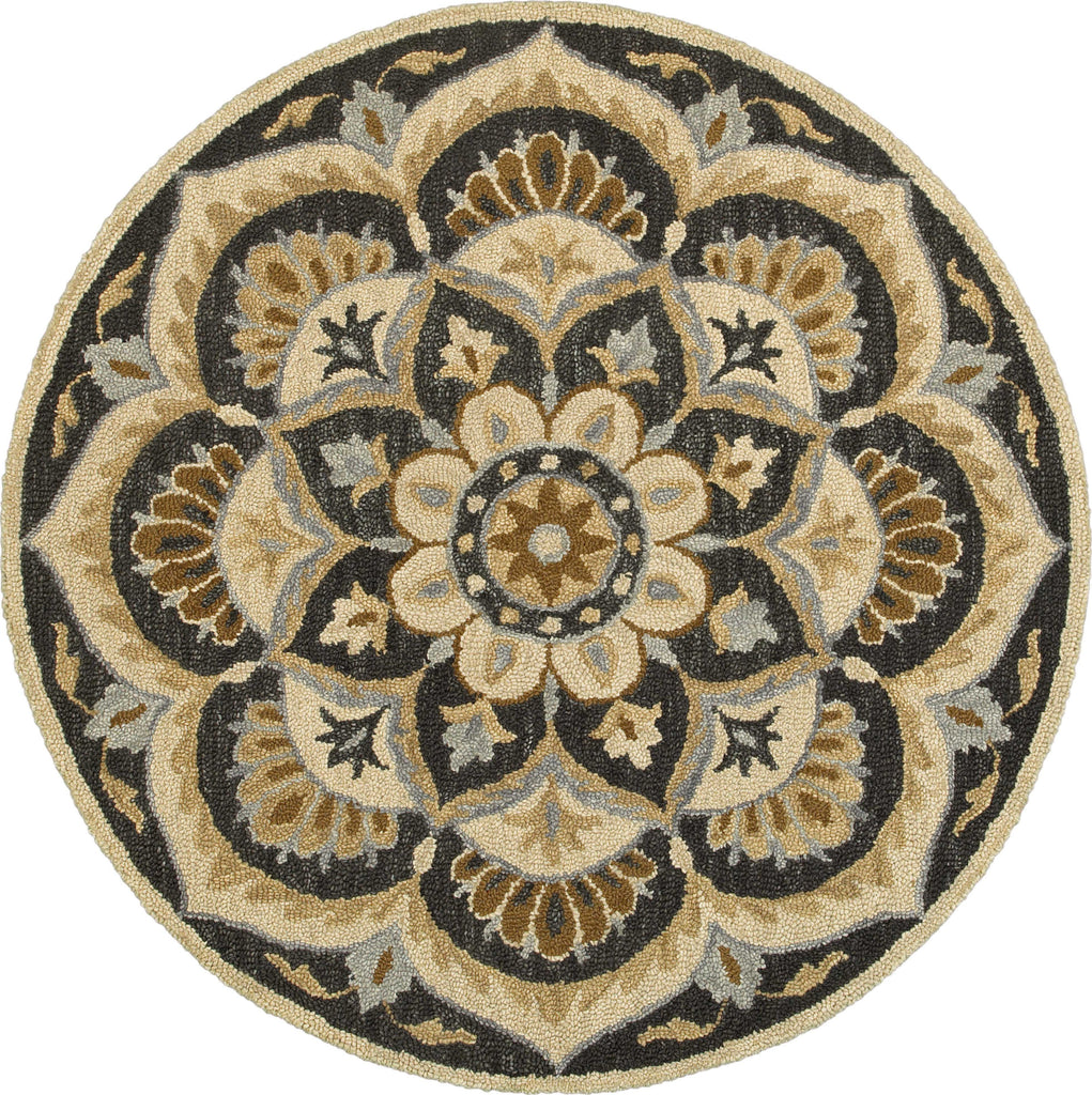 LR Resources Dazzle 54062 Black Area Rug main image