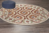 LR Resources Dazzle 54065 Ivory/Red Area Rug Alternate Image Feature