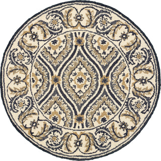 LR Resources Dazzle 54066 Gray Area Rug 4' Round Image