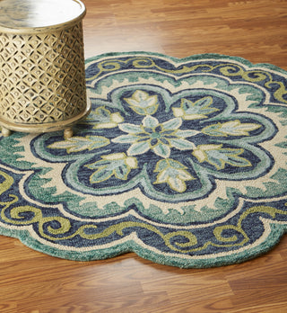 LR Resources Dazzle 54076 Green Area Rug Alternate Image