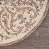 LR Resources Dazzle Faded Floral Ivory / Red Area Rug Pile Image