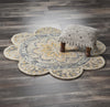 LR Resources Dazzle Summer Petals Gray Area Rug Lifestyle Image