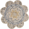 LR Resources Dazzle Summer Petals Gray Area Rug main image