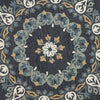 LR Resources Dazzle Charcoal Paradise Area Rug Detail Image