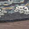 LR Resources Dazzle Charcoal Paradise Area Rug Angle Image