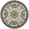 LR Resources Dazzle Elegant Medallion Ivory Gray Area Rug main image