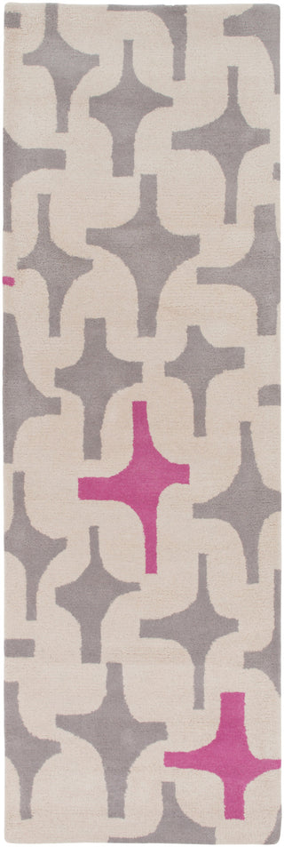 Surya Decorativa DCR-4000 Hot Pink Area Rug by Lotta Jansdotter 2'6'' x 8' Runner