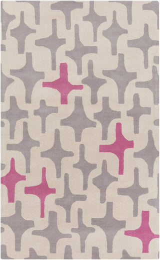 Surya Decorativa DCR-4000 Hot Pink Area Rug by Lotta Jansdotter 5' x 8'