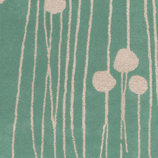 Surya Decorativa DCR-4005 Emerald/Kelly Green Hand Tufted Area Rug by Lotta Jansdotter Sample Swatch