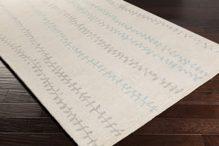 Surya Decorativa DCR-4008 Light Gray Hand Tufted Area Rug by Lotta Jansdotter 5x8 Corner