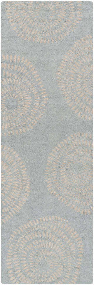 Surya Decorativa DCR-4009 Light Gray Area Rug by Lotta Jansdotter 2'6'' x 8' Runner