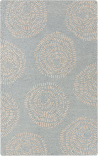 Surya Decorativa DCR-4009 Light Gray Area Rug by Lotta Jansdotter 5' x 8'