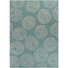 Surya Decorativa DCR-4010 Teal Hand Tufted Area Rug by Lotta Jansdotter 8' X 11'