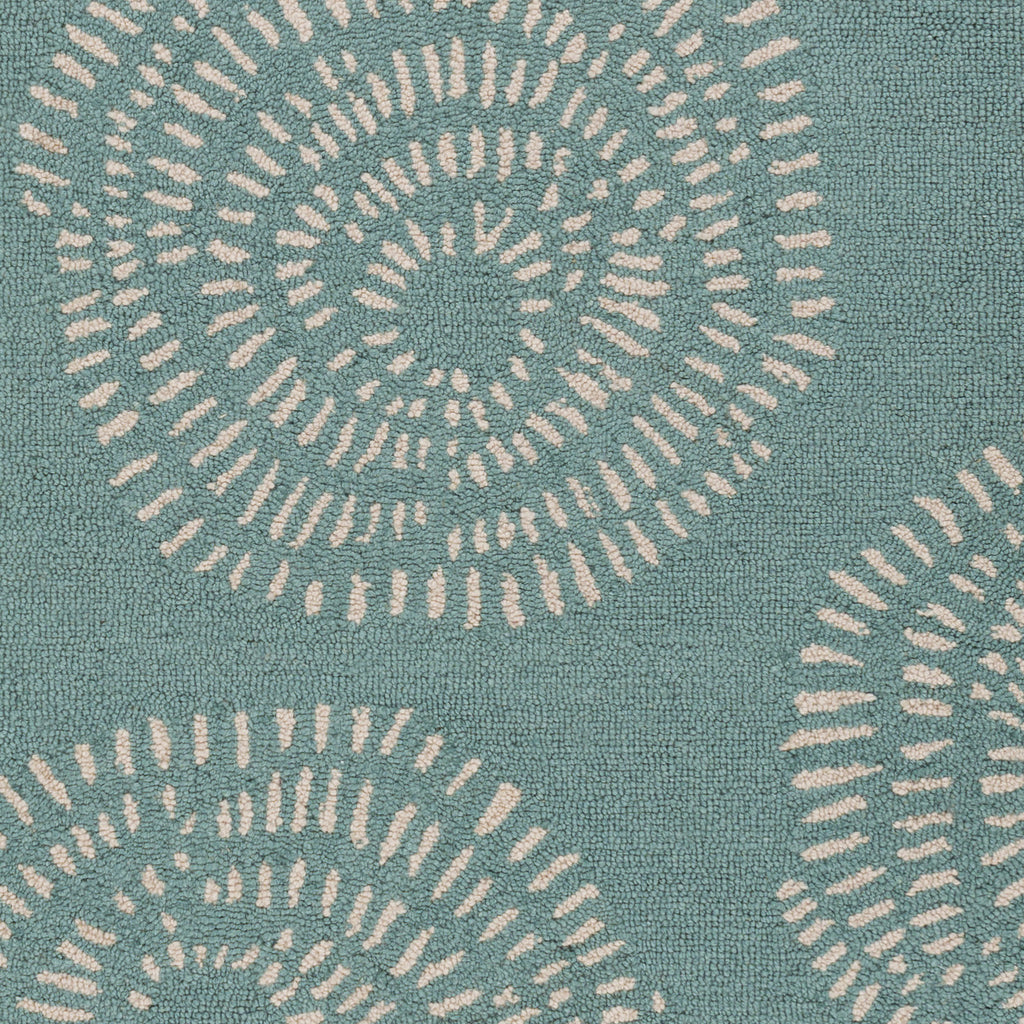 Surya Decorativa DCR-4010 Teal Hand Tufted Area Rug by Lotta Jansdotter Sample Swatch