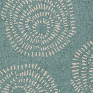 Surya Decorativa DCR-4010 Teal Hand Tufted Area Rug by Lotta Jansdotter Sample Swatch