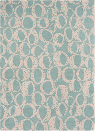 Surya Decorativa DCR-4013 Teal Area Rug by Lotta Jansdotter 8' x 11'