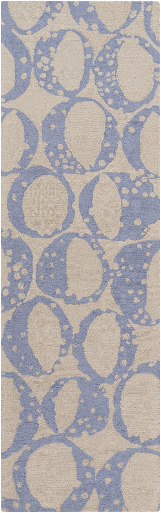 Surya Decorativa DCR-4014 Sky Blue Area Rug by Lotta Jansdotter 2'6'' x 8' Runner