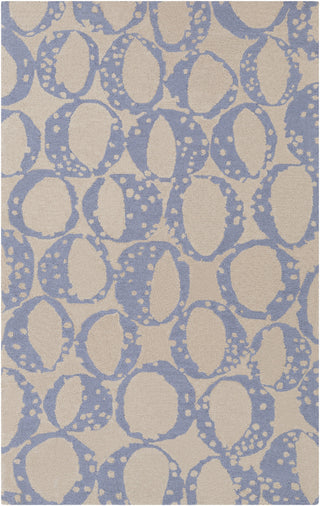 Surya Decorativa DCR-4014 Sky Blue Area Rug by Lotta Jansdotter 5' x 8'