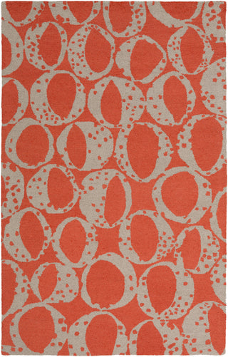 Surya Decorativa DCR-4015 Rust Area Rug by Lotta Jansdotter 5' x 8'