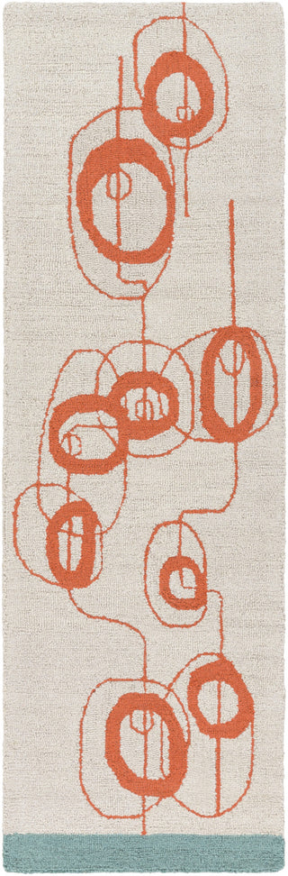 Surya Decorativa DCR-4016 Rust Area Rug by Lotta Jansdotter 2'6'' x 8' Runner