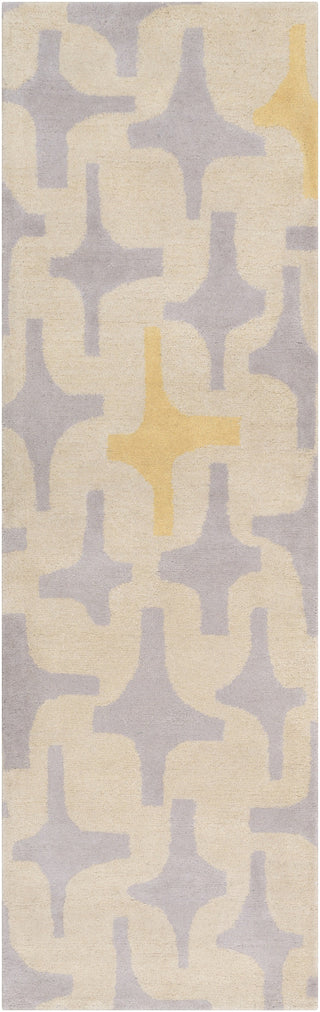 Surya Decorativa DCR-4018 Gold Area Rug by Lotta Jansdotter 2'6'' x 8' Runner