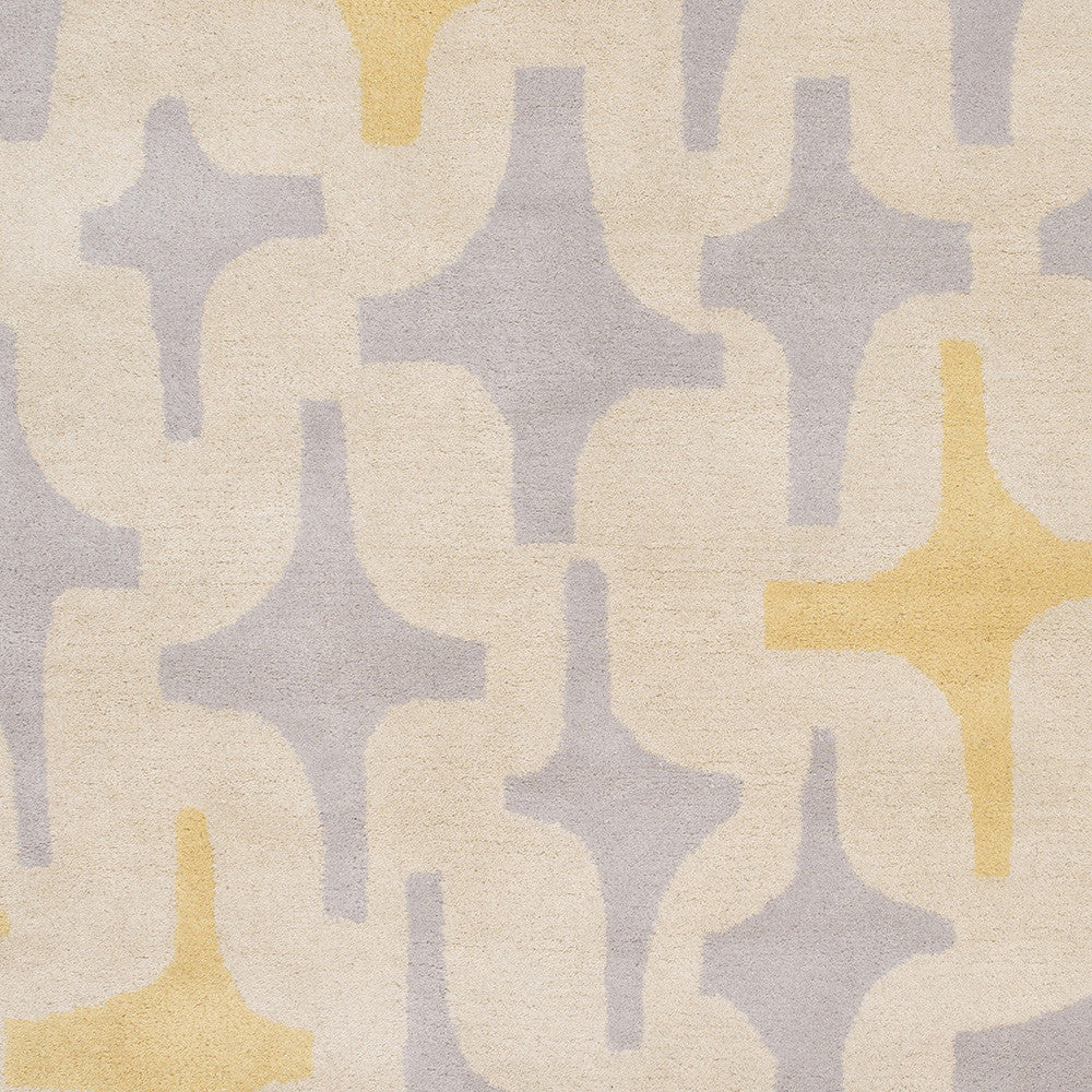 Surya Decorativa DCR-4018 Gold Hand Tufted Area Rug by Lotta Jansdotter Sample Swatch