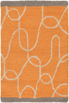 Surya Decorativa DCR-4022 Burnt Orange Area Rug by Lotta Jansdotter 2' x 3'